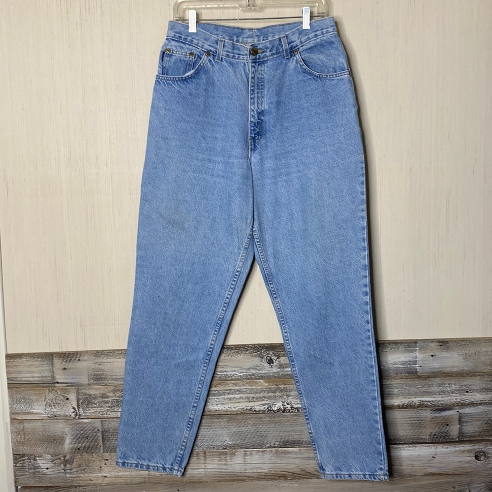 VINTAGE CHIC Plus Size High Rise Waist Tapered Legs Mom Jeans